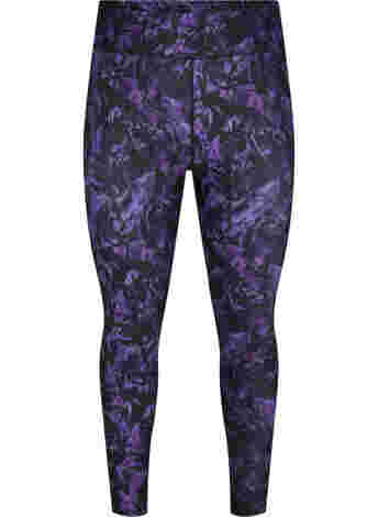 Cropped gym leggings with print