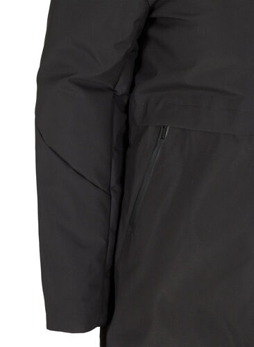 Winter jacket with adjustable waist, Black, Packshot image number 2