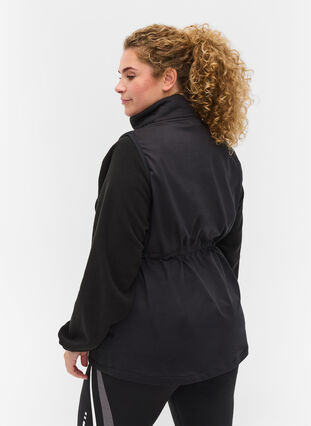 Vest with elasticated waist, Black, Model image number 1