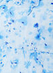 Floral blouse with a frill collar and peplum effect, Blue, Packshot image number 2