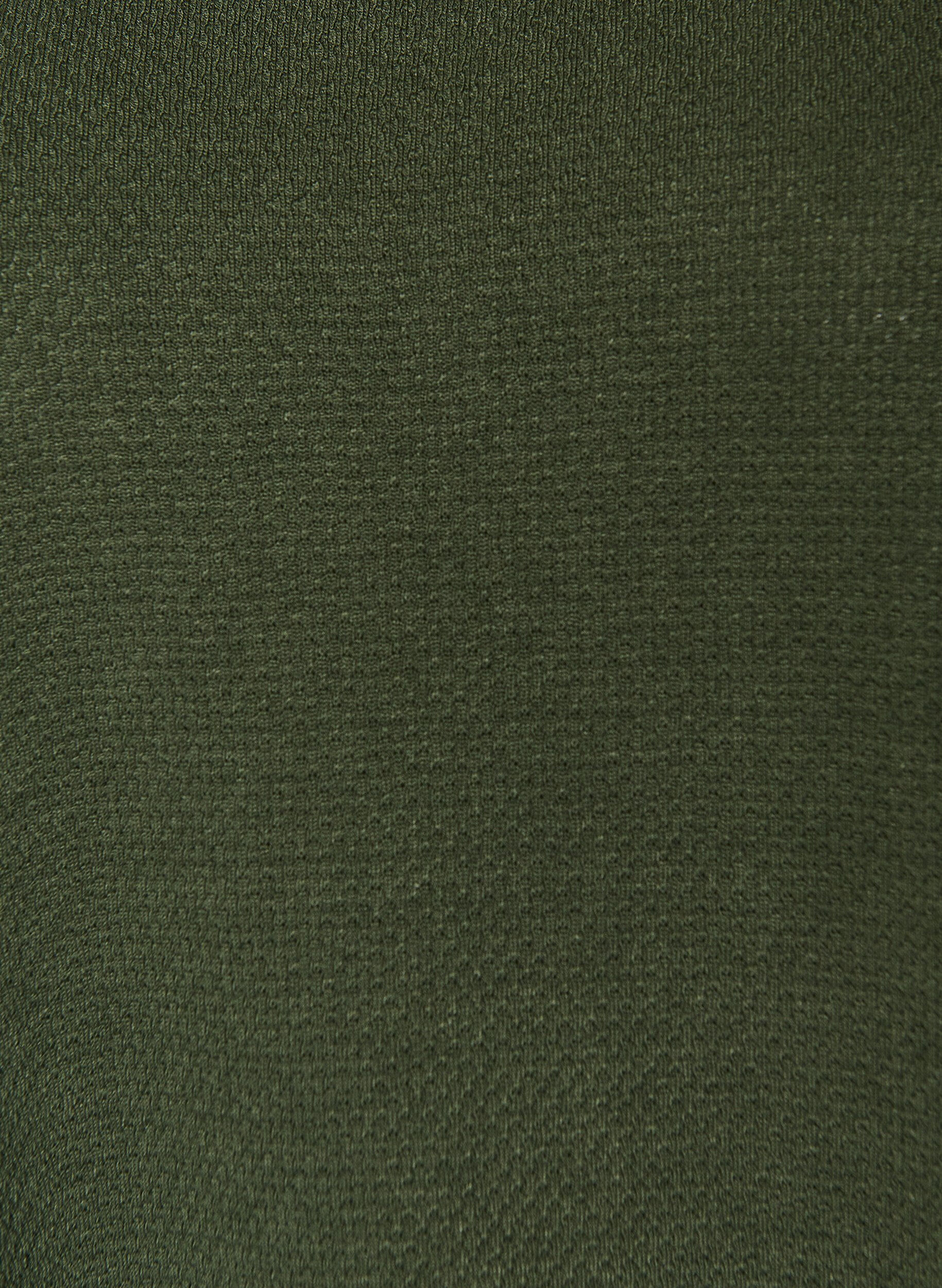 Zizzifashion Short textured jersey dress with a round neck, Green, Packshot image number 2