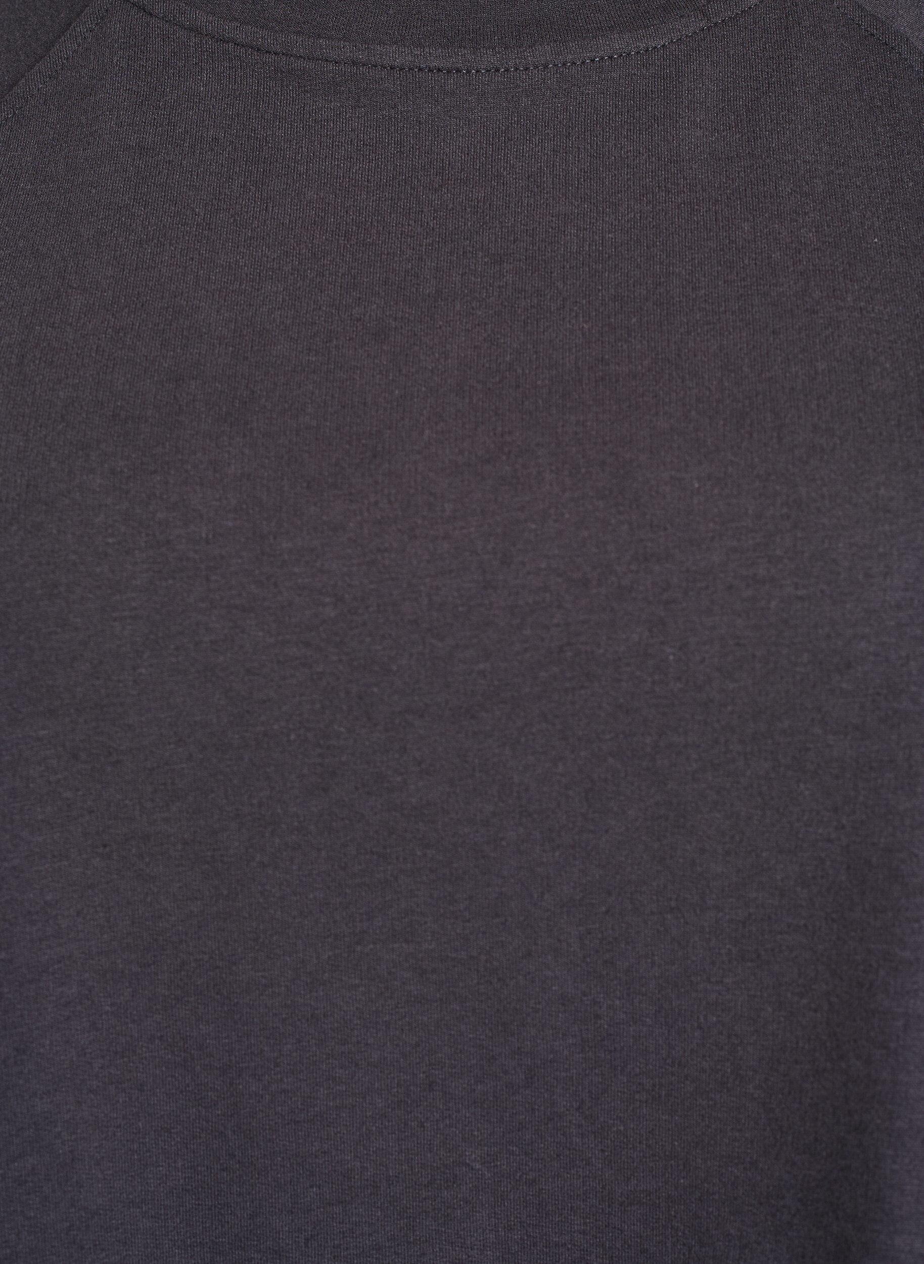 Zizzifashion Jersey blouse with 1/2 raglan sleeves, Dark Grey, Packshot image number 2