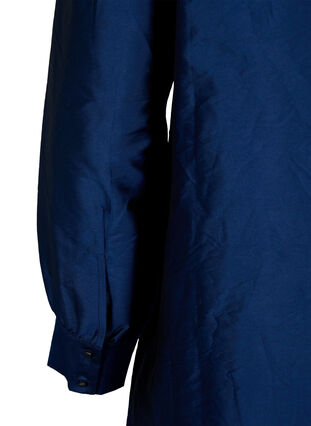 Solid colored shirt with ruffle detail, Titan, Packshot image number 3