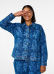 Denim jacket with floral pattern, Blue, Model image number 3