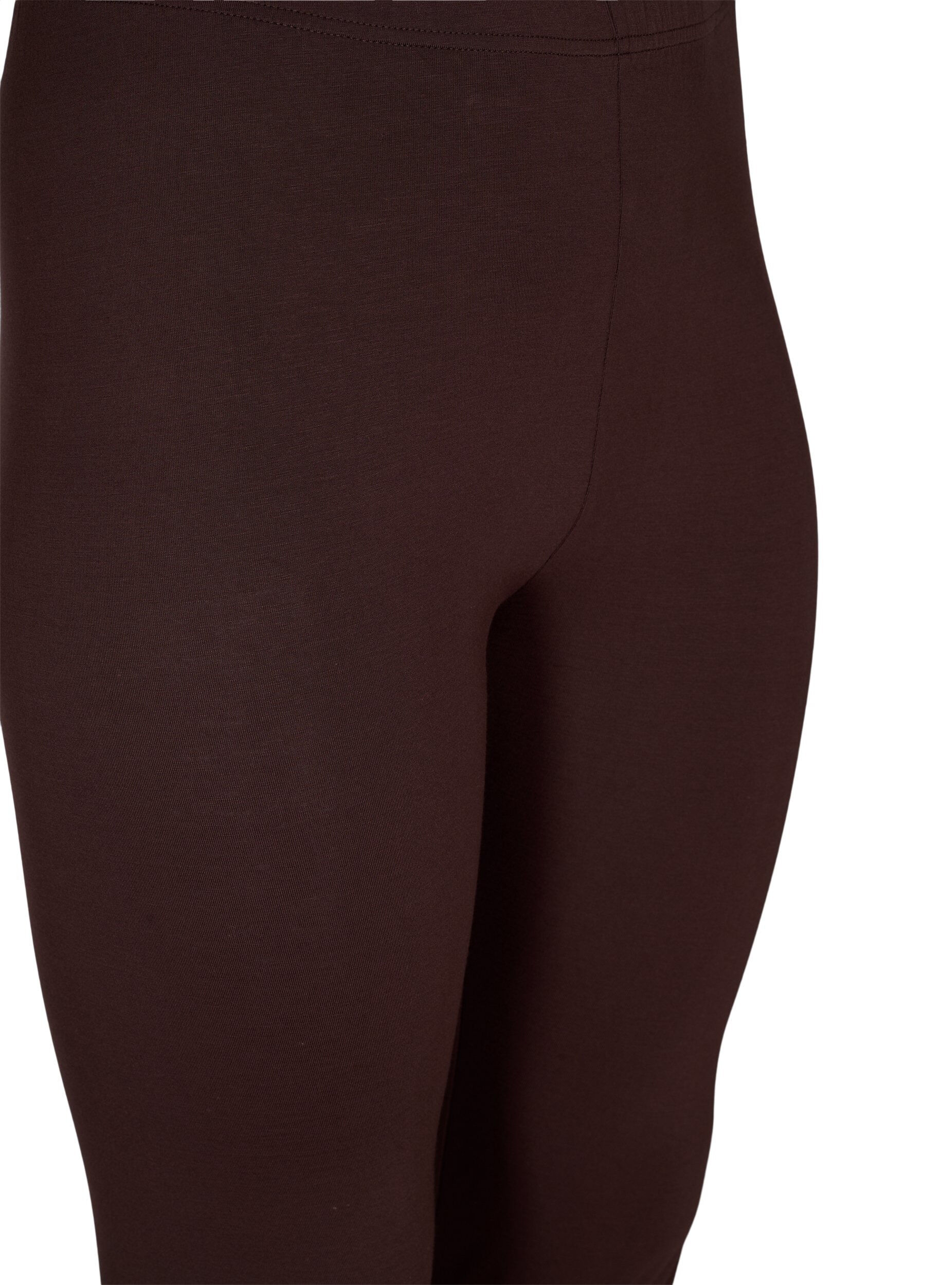 ZizzifashionBasic viscose leggings, Brown, Packshot image number 2