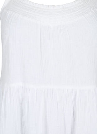 Solid cotton tie-dye dress, Bright White, Packshot image number 2