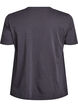 Cotton T-shirt with front print, Dark Grey, Packshot image number 1