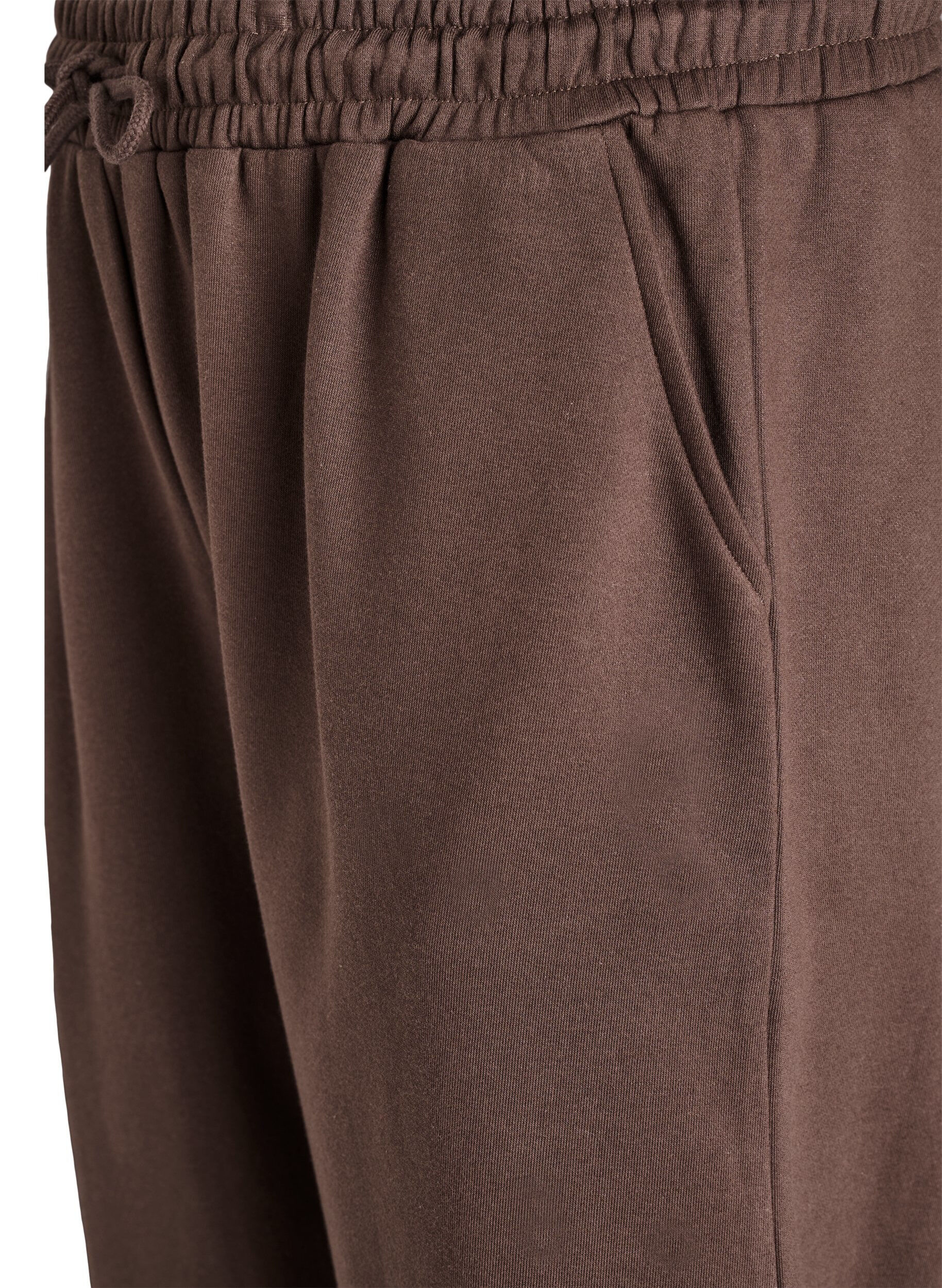 ZizzifashionHigh-waist sweatpants with pockets, Brown, Packshot image number 2