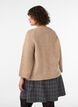 Wool blend cardigan with 3/4 sleeves, Beige, Model image number 2