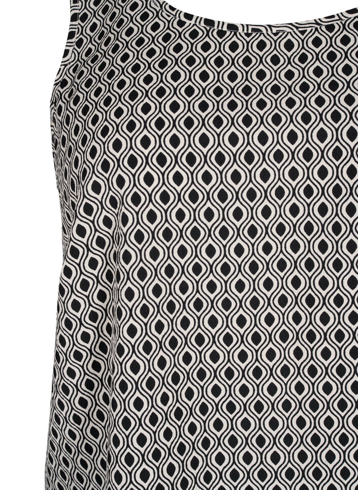 FLASH - Sleeveless top with print, Black, Packshot image number 2