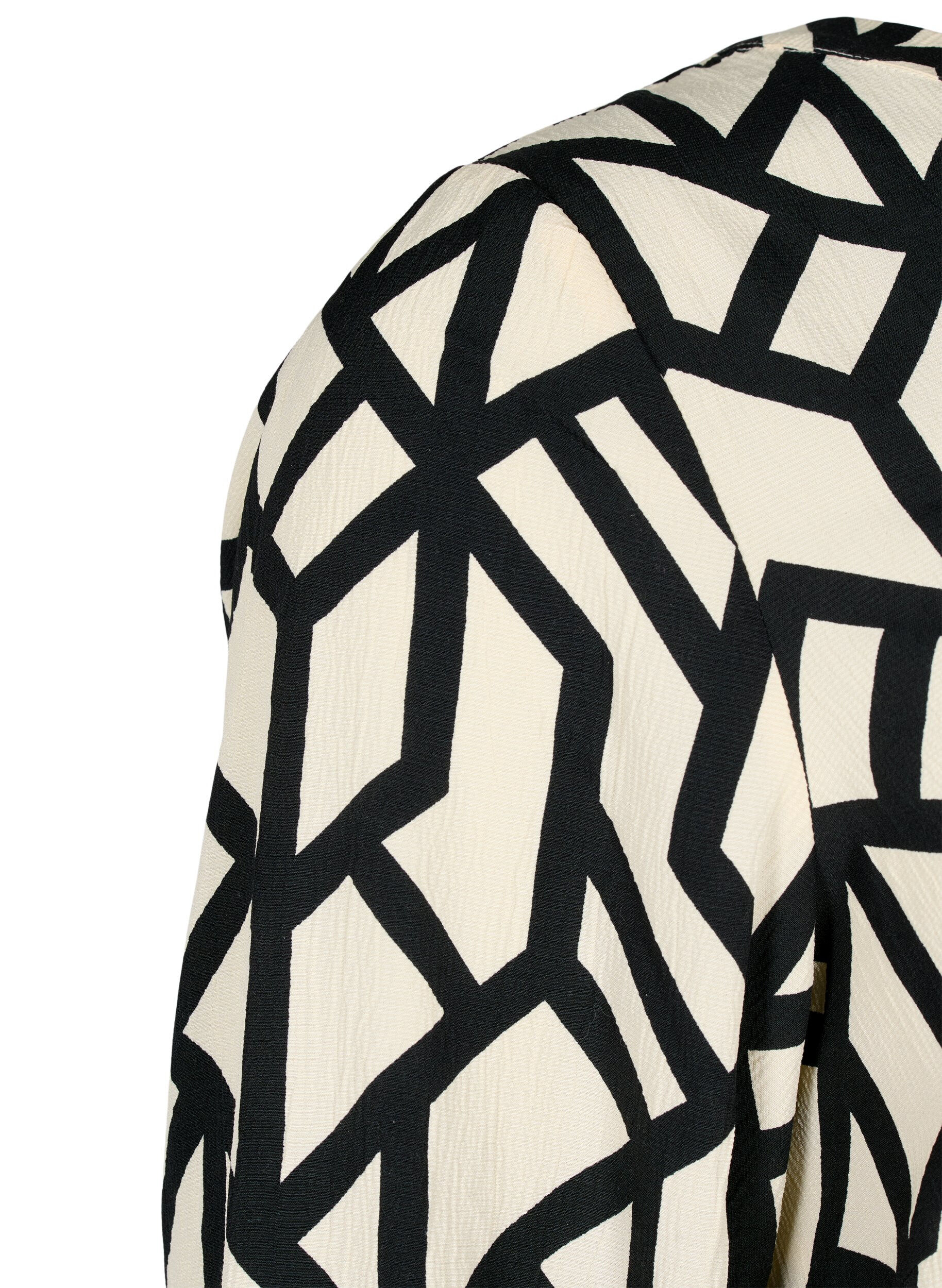 Zizzifashion FLASH - Long sleeve blouse with print, Birch Black Graphic, Packshot image number 2