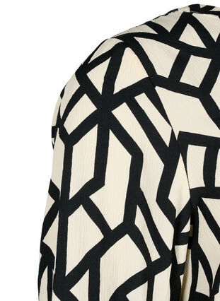 FLASH - Long sleeve blouse with print, Birch Black Graphic, Packshot image number 2
