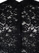 Lace shirt with short sleeves, Black, Packshot image number 2
