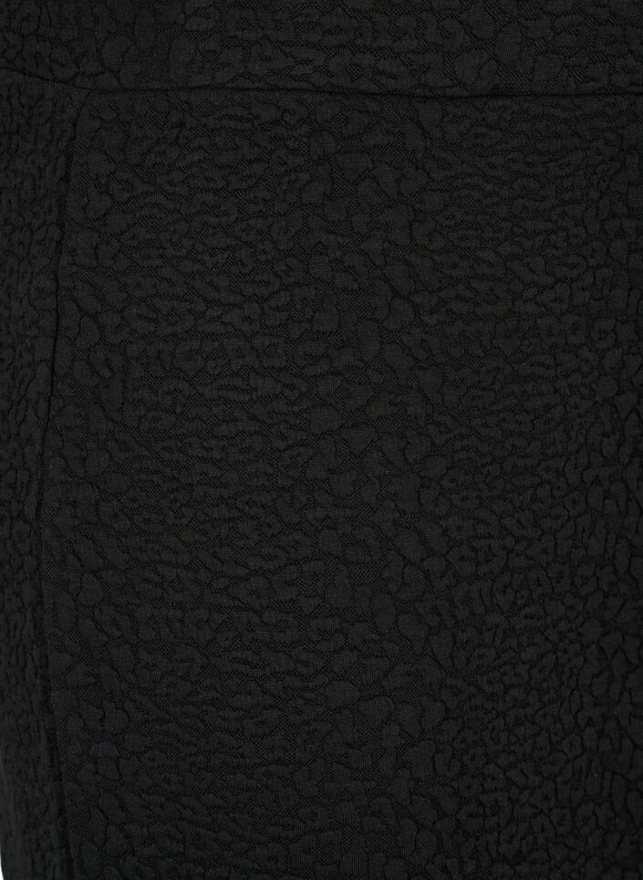 Short skirt with texture, Black, Packshot image number 2