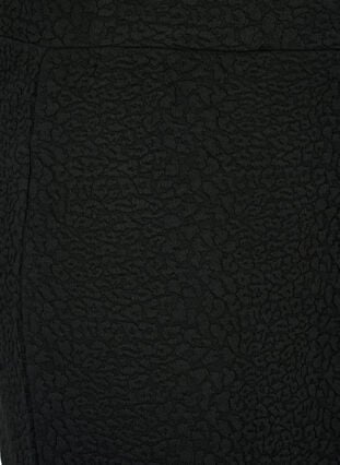 Short skirt with texture, Black, Packshot image number 2