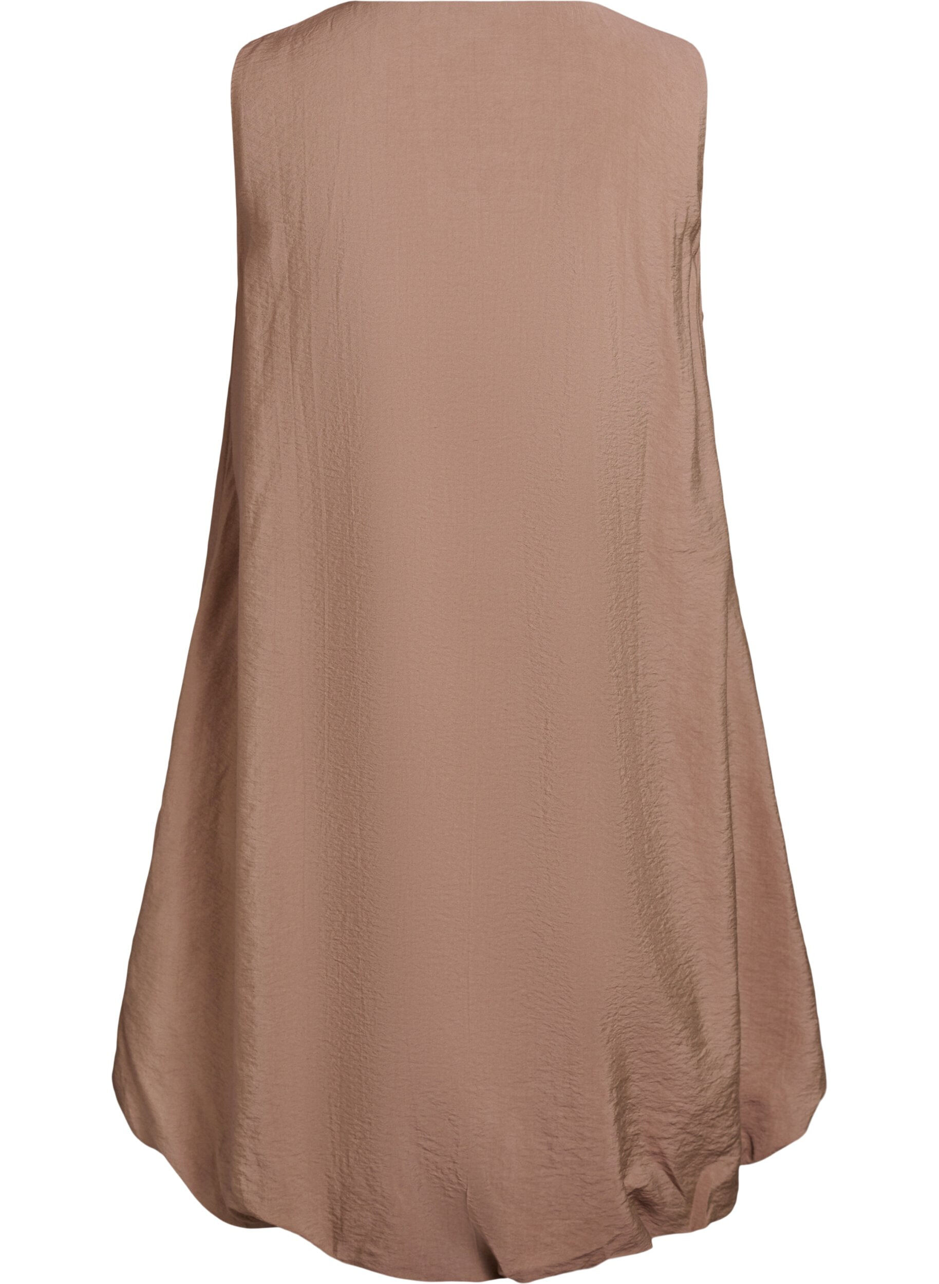 Zizzifashion Knee-length balloon dress with pockets, Brown, Packshot image number 1