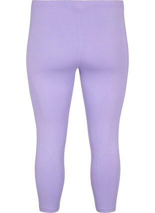 Basic 3/4-length viscose leggings, Violet Tulip, Packshot image number 1
