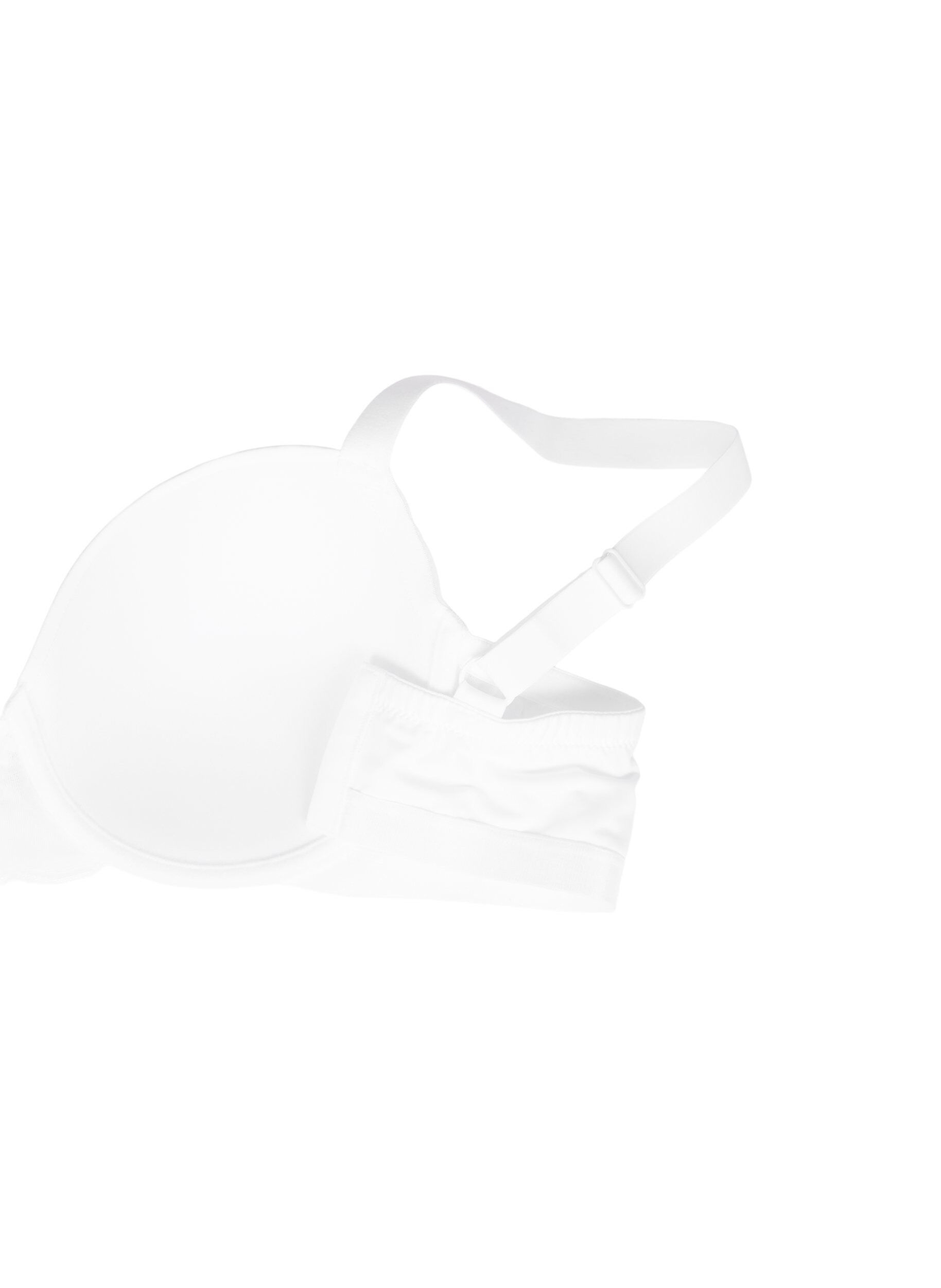 Zizzifashion Moulded bra with mesh, White, Packshot image number 3
