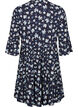 Short A-line dress with floral print, Blue, Packshot image number 1