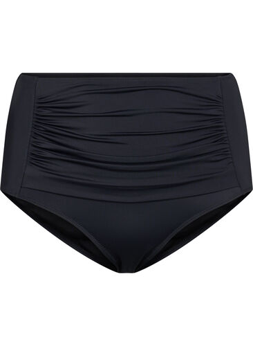 High waisted bikini bottom, Black, Packshot image number 0