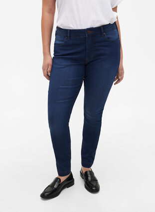 Viona regular waist jeans, Blue Denim, Model image number 2