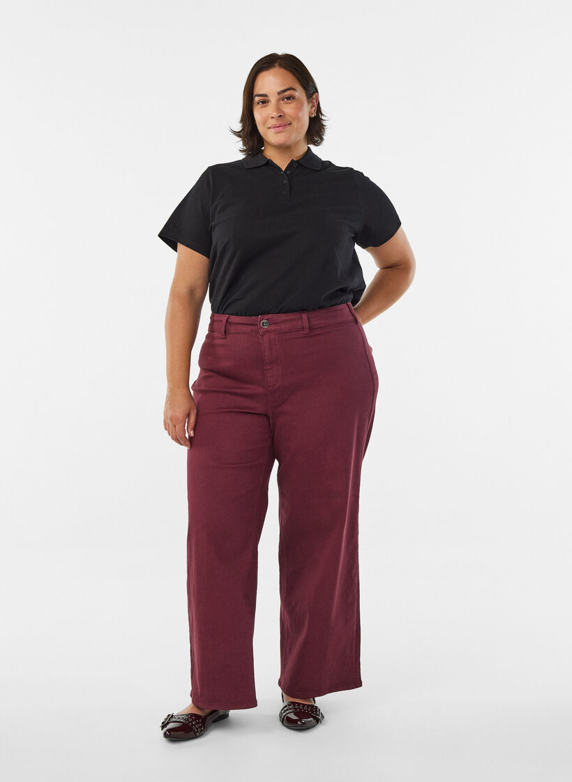 Polo shirt with short sleeves, Black, Model image number 1