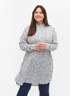 Dotted viscose dress with buttons, Blue Dot AOP, Model image number 0