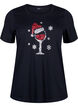 Christmas t-shirts in 100% cotton, Black w. Wine, Packshot image number 0
