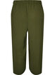 High-waisted culottes with an elasticated back, Green, Packshot image number 1