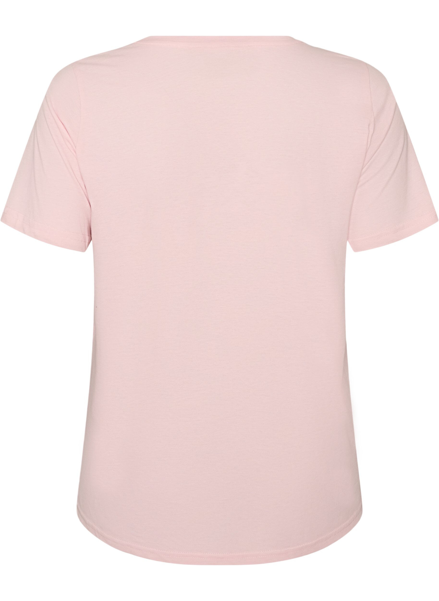 ZizzifashionT-shirt with motif, Pink, Packshot image number 1