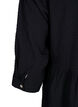  Plain midi dress with 3/4 sleeves, Black, Packshot image number 3