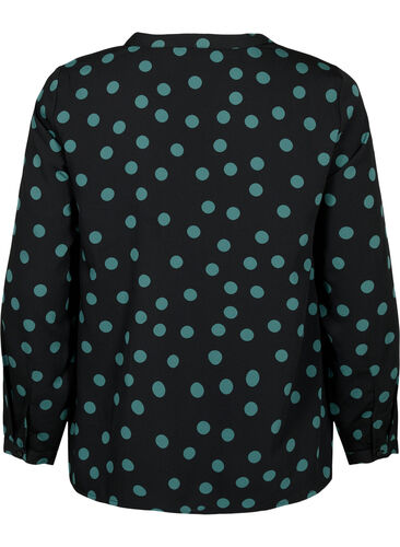 FLASH - Long sleeve blouse with print, Dot, Packshot image number 1