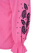 Cotton blouse with embroidery and ruffles, Pink, Packshot image number 3
