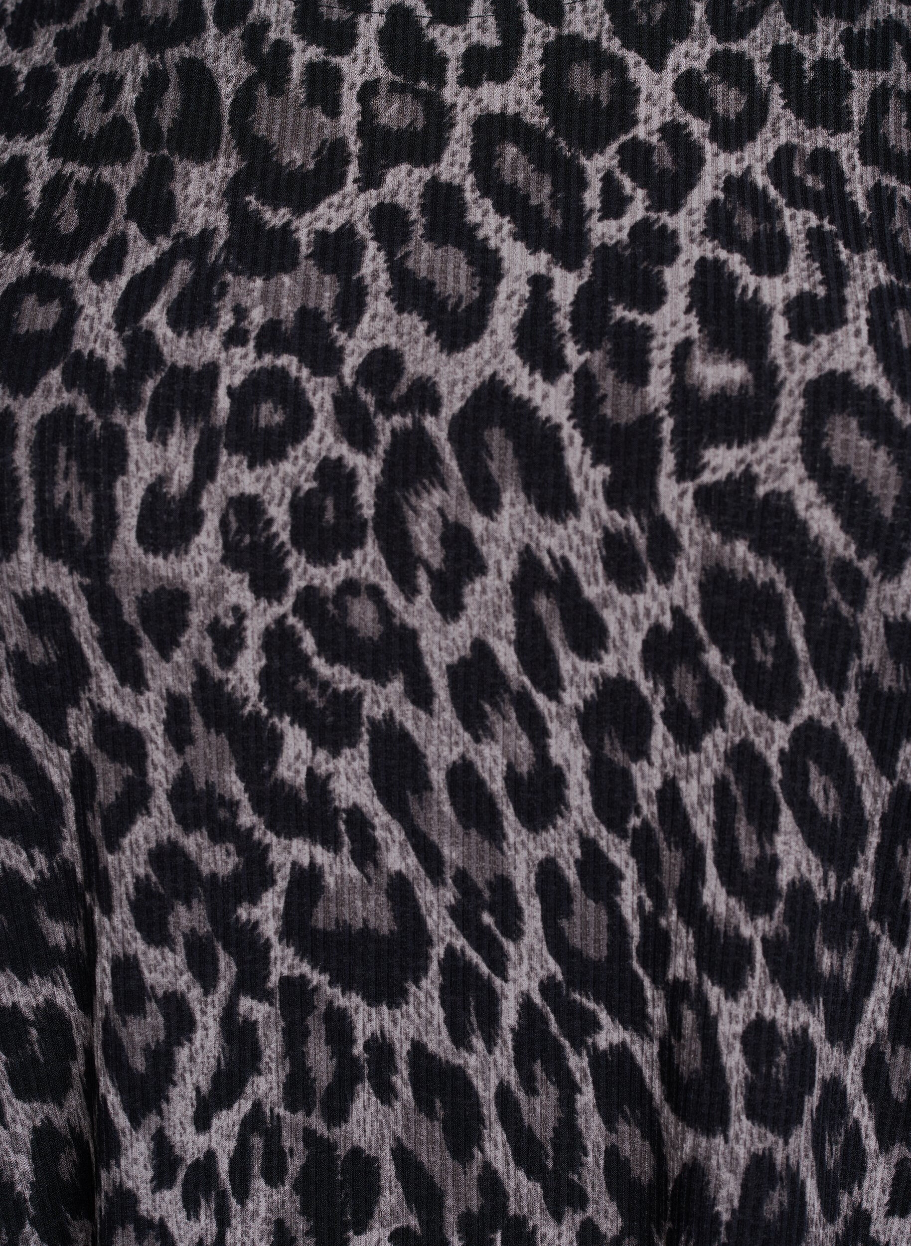 Zizzifashion Blouse with long sleeves and leopard print, Dark Grey, Packshot image number 2