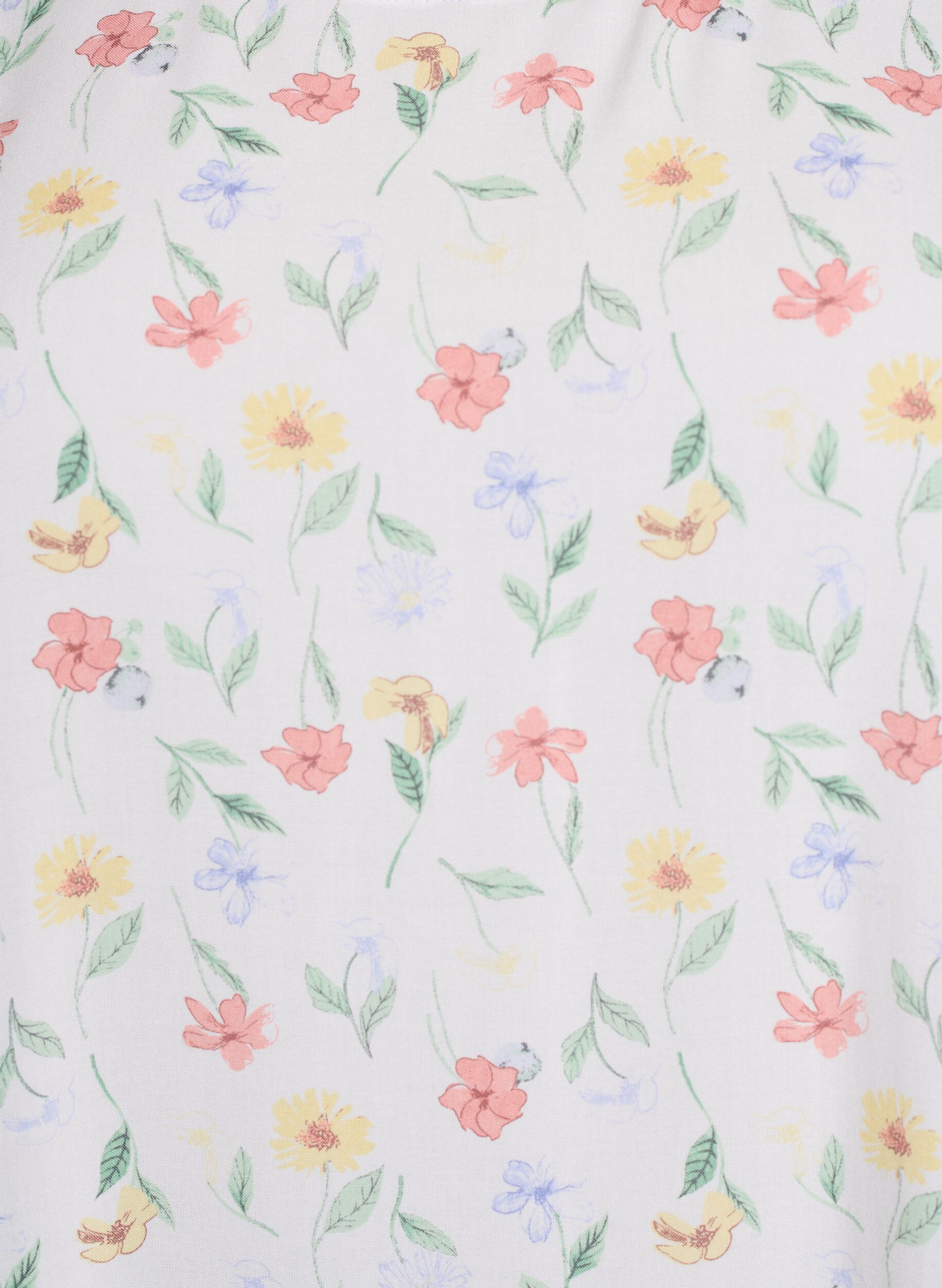 Zizzifashion FLASH - Dress in viscose with cutline, White, Packshot image number 2