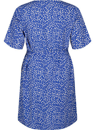 FLASH - Short sleeve dress with belt, Surf the web Dot, Packshot image number 1