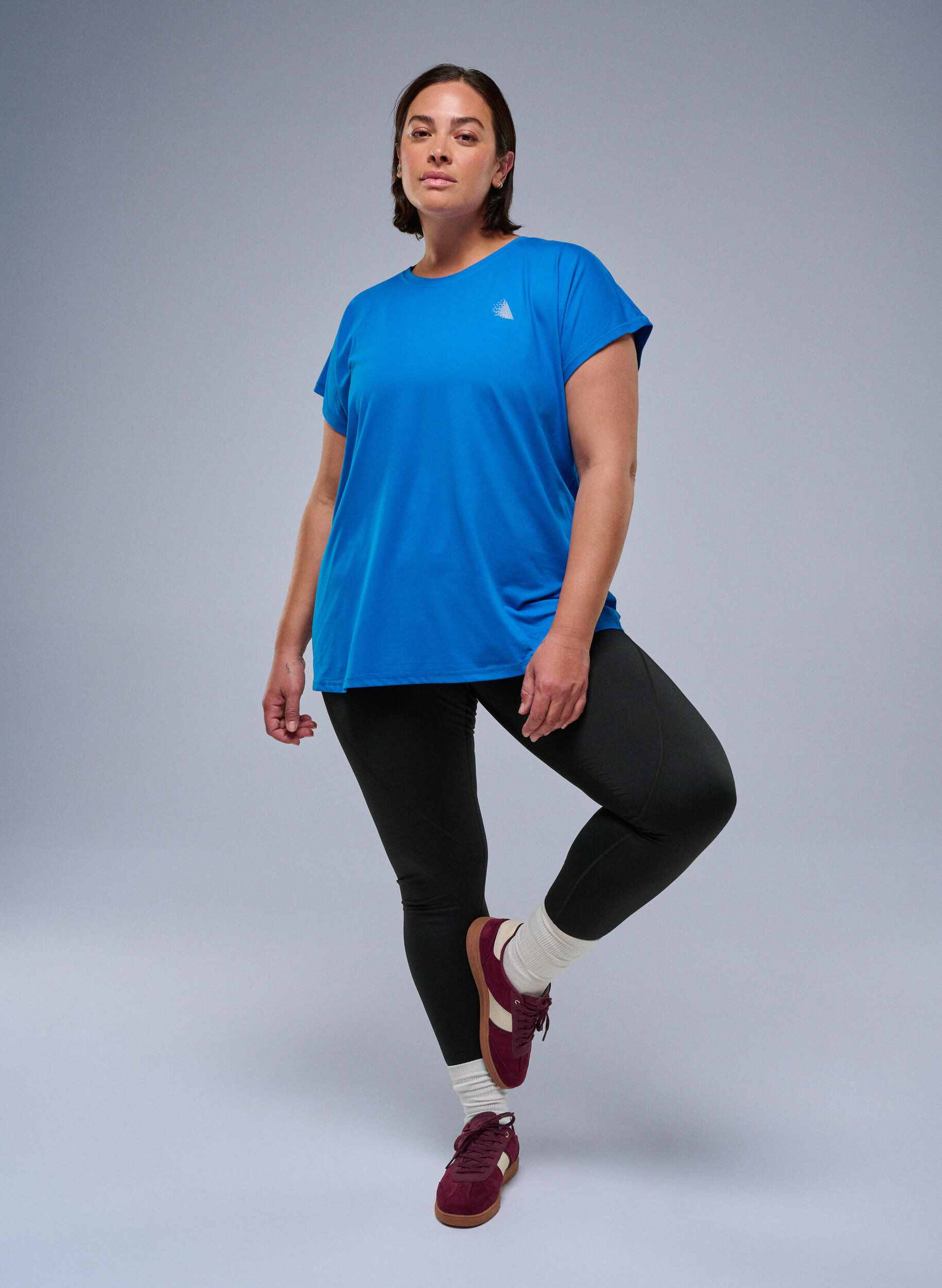 ZizzifashionSolid-coloured training T-shirt, Blue, Image image number 0