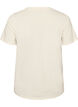 Cotton T-shirt with print, Vanilla, Packshot image number 1