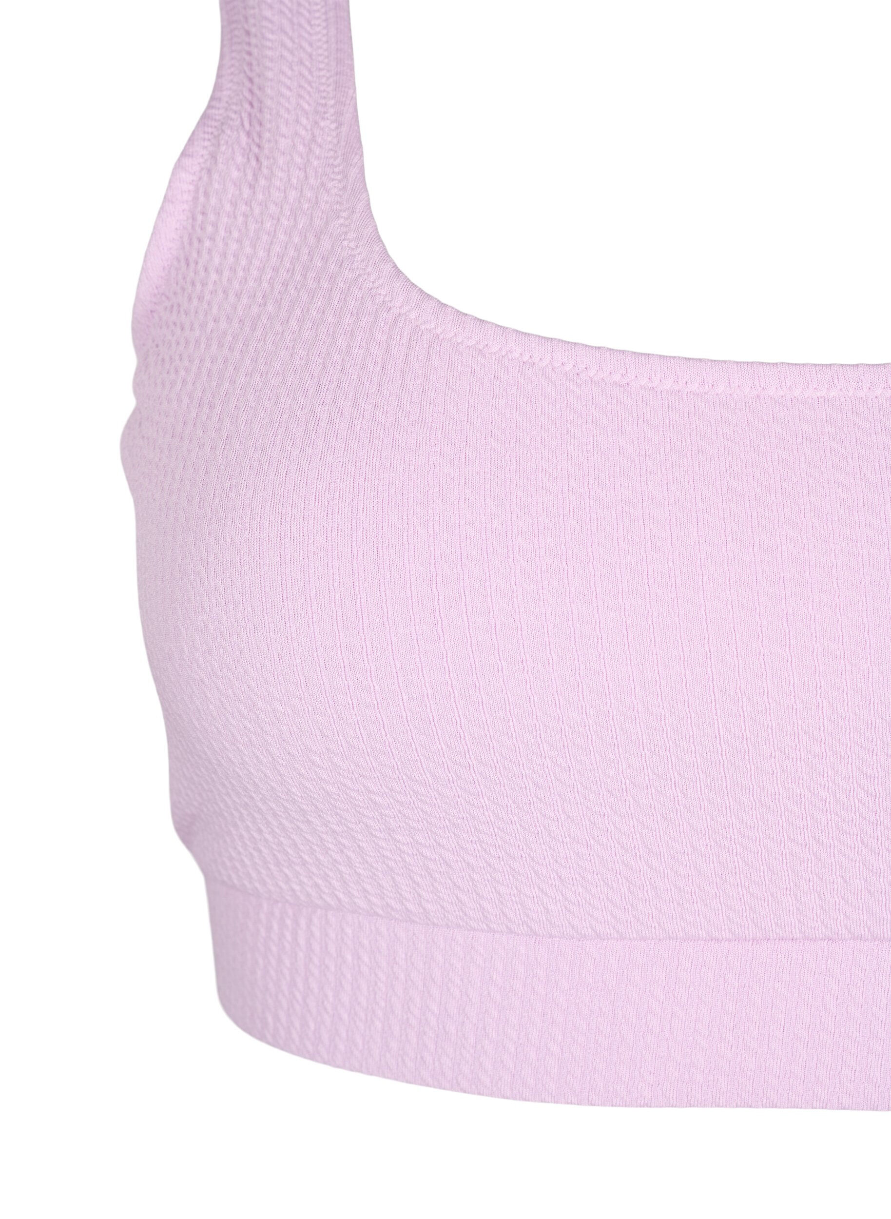 Zizzifashion Bikini top with crepe structure, Orchid Bouquet, Packshot image number 2