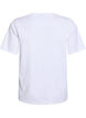 Basic V-neck T-shirt in organic cotton, White, Packshot image number 1