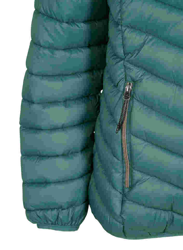 Lightweight jacket with hood, Mallard Green, Packshot image number 3