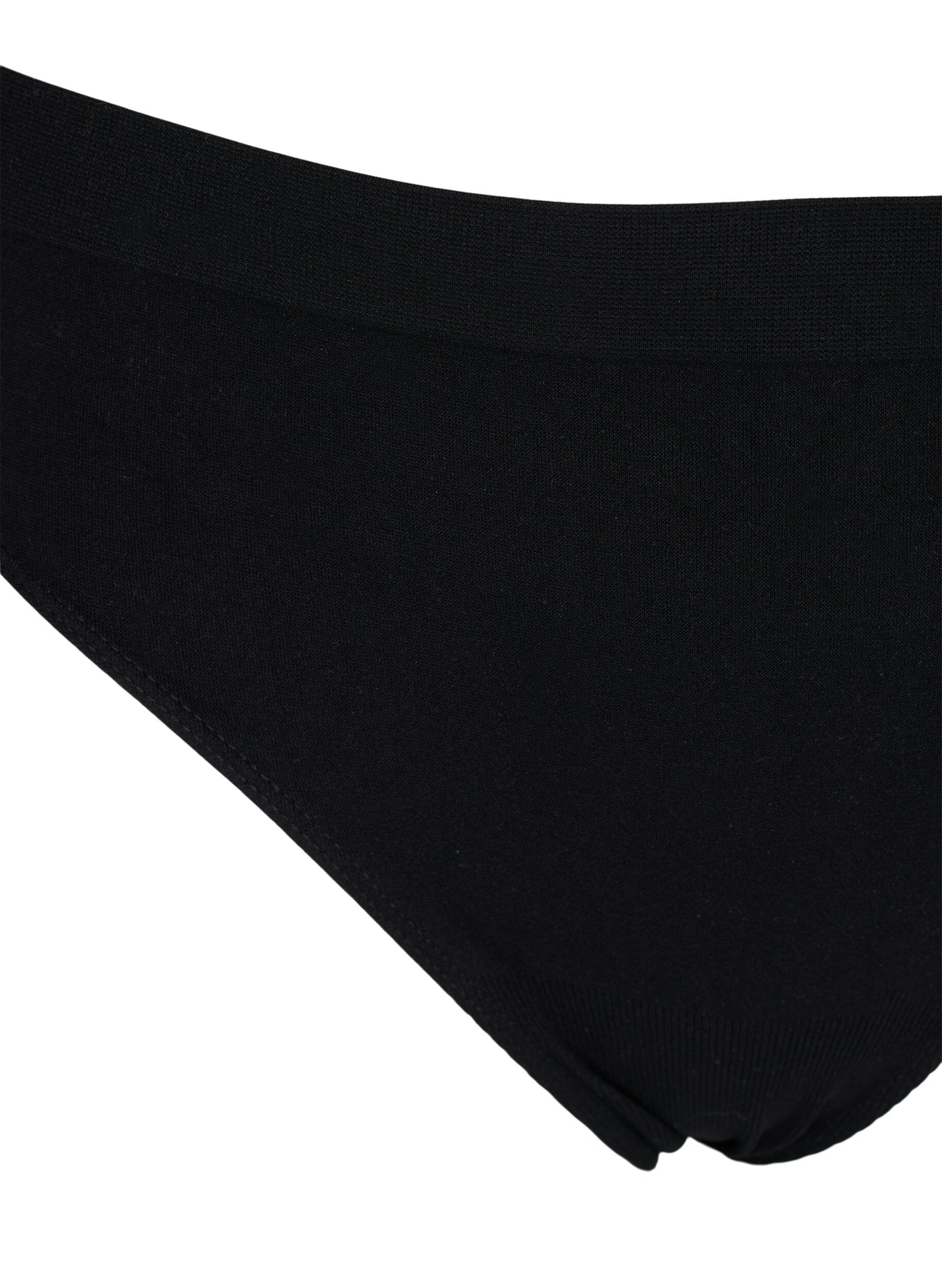 Zizzifashion 2-pack Tai briefs with regular waist, Black, Packshot image number 2