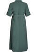 Midi shirt dress with tie belt, Green, Packshot image number 1
