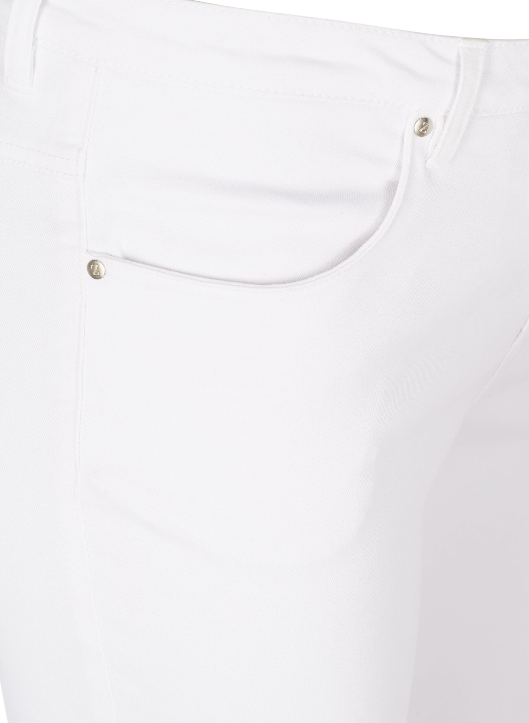 ZizzifashionSuper slim Amy jeans with high waist, White, Packshot image number 2