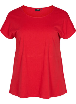 Cotton mix t-shirt, Tango Red, Packshot image number 0