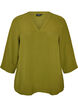 Blouse with 3/4 sleeves, Green, Packshot image number 0