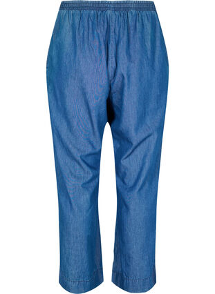 Loose denim trousers in lyocell (TENCEL™), Dark Blue, Packshot image number 1