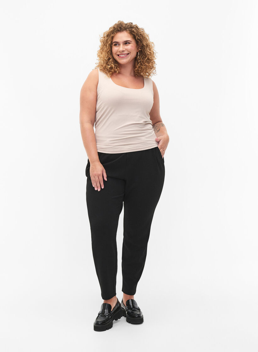 Stretchy reversible top, Silver Gray, Model image number 3