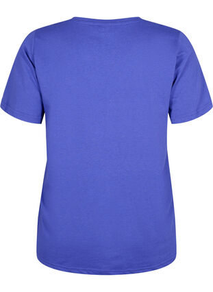 FLASH - T-shirt with v-neck, Royal Blue, Packshot image number 1