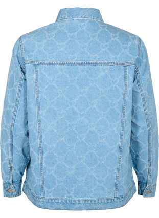 Denim jacket with destroy pattern, Blue denim, Packshot image number 1